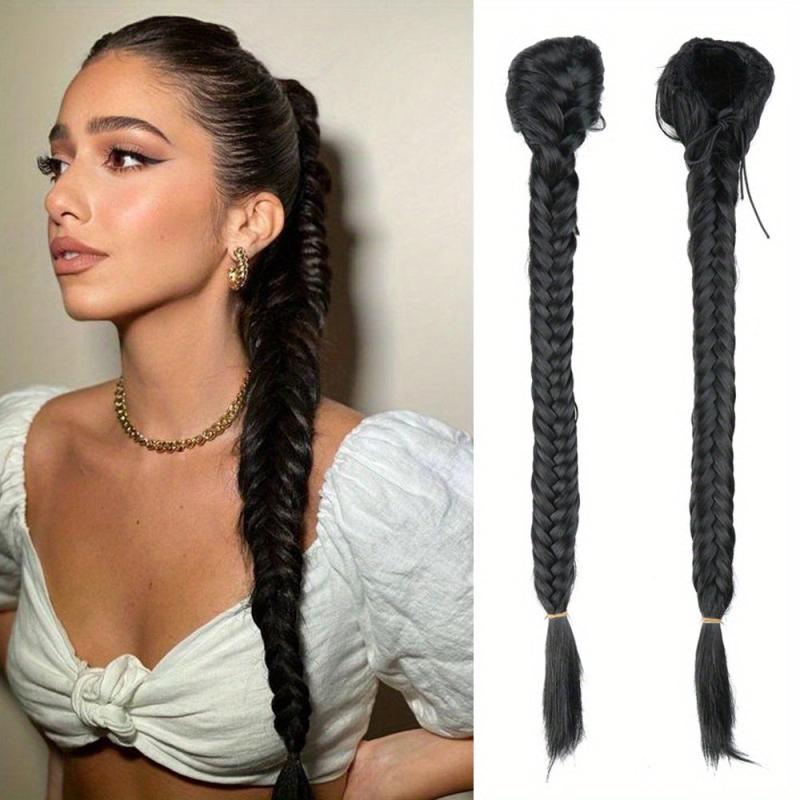 Synthetic Fishtail Braid Ponytail Hair Extensions