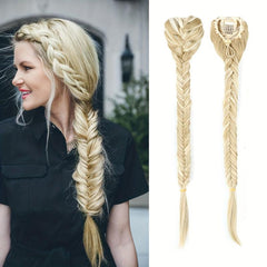 Synthetic Fishtail Braid Ponytail Hair Extensions