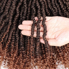 6 Pk 30 48 Cm Bomb Twist Crochet Hair Extensions Pre looped Mini Passion Twist