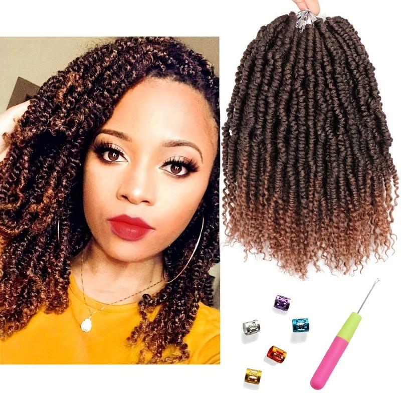 6 Pk 30 48 Cm Bomb Twist Crochet Hair Extensions Pre looped Mini Passion Twist
