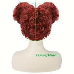 Red Curly Cosplay Wig For Women & Wig Cap