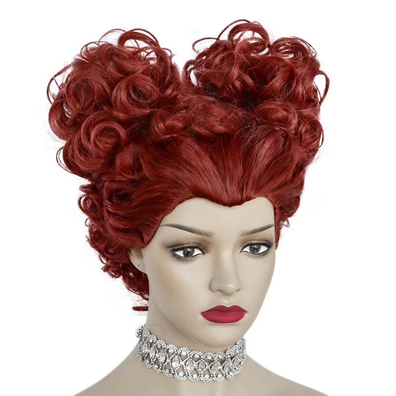 Red Curly Cosplay Wig For Women & Wig Cap