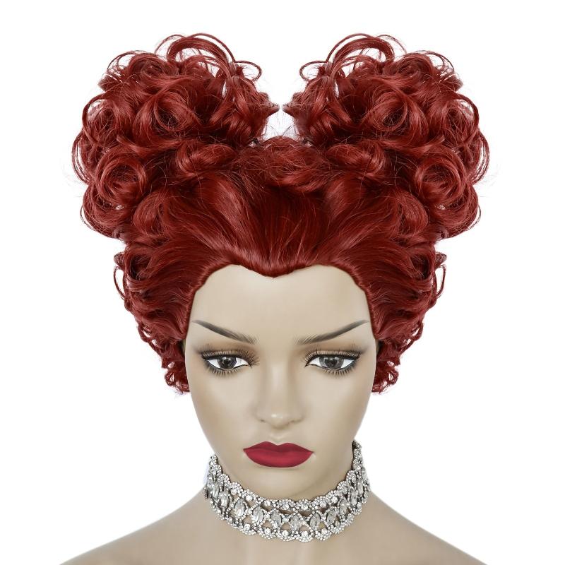 Red Curly Cosplay Wig For Women & Wig Cap