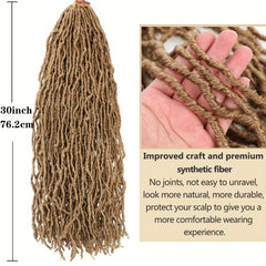 91 44 Cm Faux Locs Crochet Braids Hair 21 Strands Soft Locs Extensions