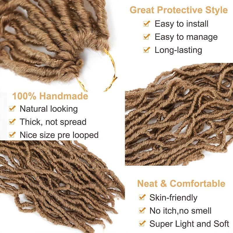 91 44 Cm Faux Locs Crochet Braids Hair 21 Strands Soft Locs Extensions