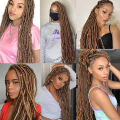 91 44 Cm Faux Locs Crochet Braids Hair 21 Strands Soft Locs Extensions