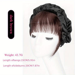 Heat Resistant Clip In Bangs with Hairband Synthetic Hairpiece