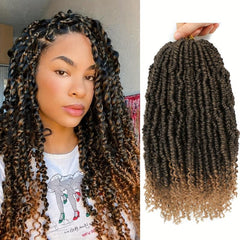 Passion Twist Crohet Hair 12 Roots Synthetic Braiding Hair Extensions