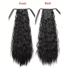 55-88cm Long Curly Ponytail Extensions Kinky Synthetic Hair Tied Ponytail