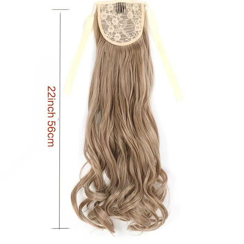 Long Wavy Ponytail Hairpiece Hair Extensions for Women