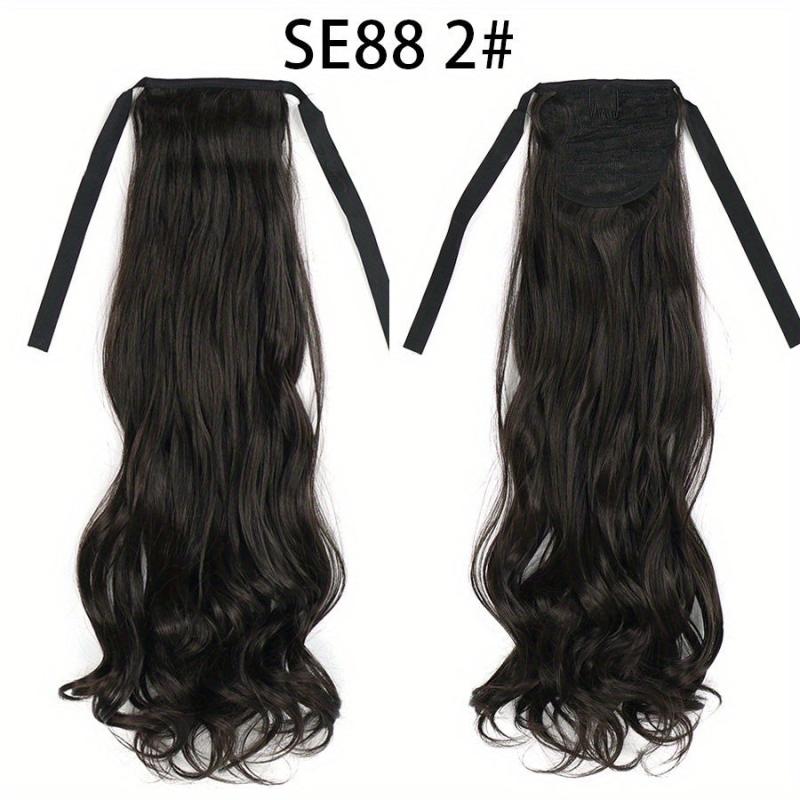 Long Wavy Ponytail Hairpiece Hair Extensions for Women