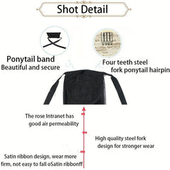 Long Wavy Ponytail Hairpiece Hair Extensions for Women