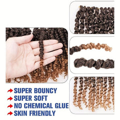 8 Pack 25 4 Cm Synthetic Pre-twisted Passion Twist Crochet Hair Extensions