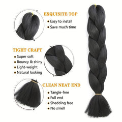 3pcs 60 96 Cm Jumbo Braids Synthetic Hair Extensions for Women
