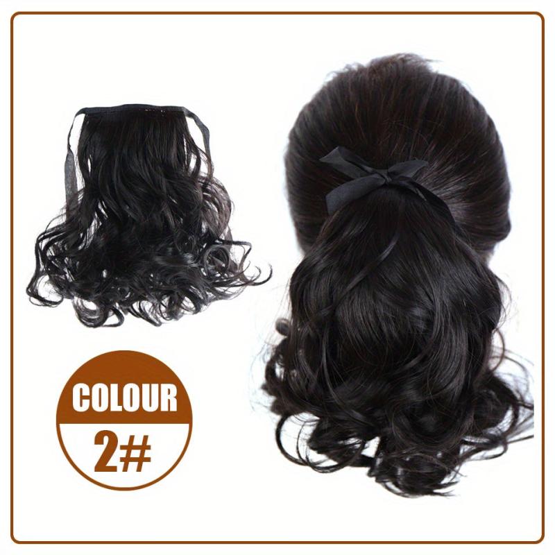Heat Resistant Ponytail Extensions Long Wavy Hair Piece