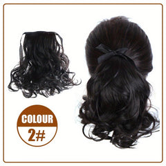 Heat Resistant Ponytail Extensions Long Wavy Hair Piece