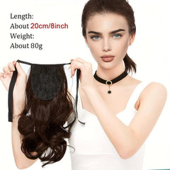 Heat Resistant Ponytail Extensions Long Wavy Hair Piece