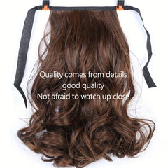 Heat Resistant Ponytail Extensions Long Wavy Hair Piece