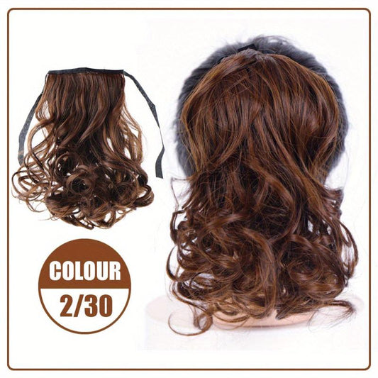 Heat Resistant Ponytail Extensions Long Wavy Hair Piece