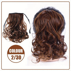 Heat Resistant Ponytail Extensions Long Wavy Hair Piece