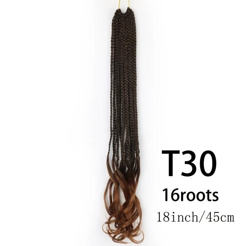 45 72 Cm Ombre Synthetic Goddess Box Braids Crochet Hair Extension