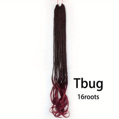 45 72 Cm Ombre Synthetic Goddess Box Braids Crochet Hair Extension