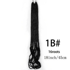 45 72 Cm Ombre Synthetic Goddess Box Braids Crochet Hair Extension