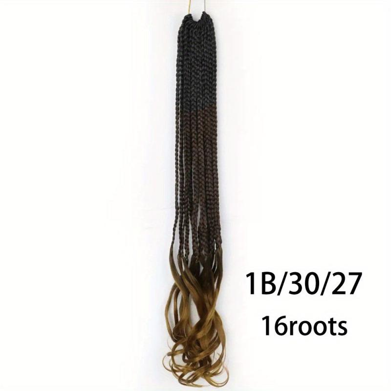 45 72 Cm Ombre Synthetic Goddess Box Braids Crochet Hair Extension