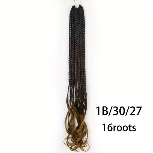 45 72 Cm Ombre Synthetic Goddess Box Braids Crochet Hair Extension