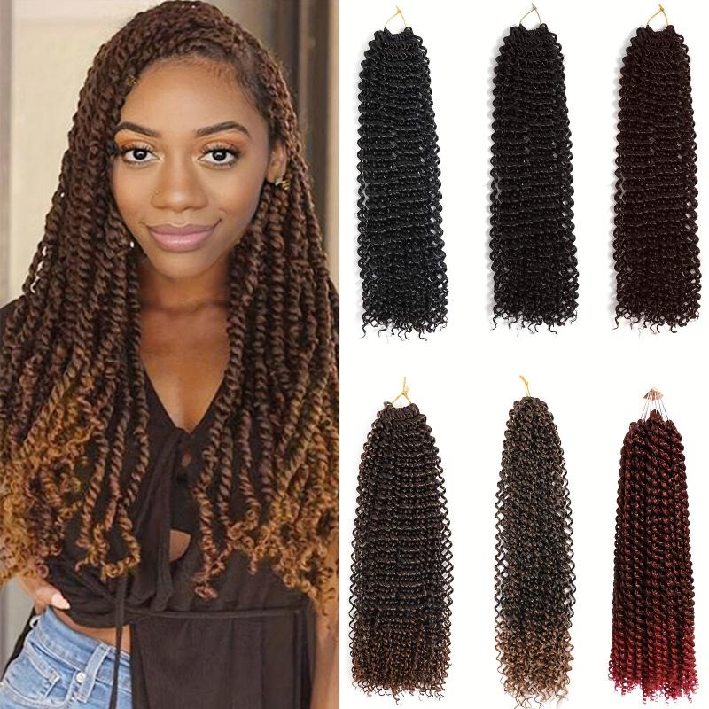 Passion Twist Crochet Hair Extensions 45-72 cm Synthetic Braiding Hair
