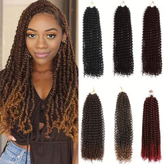 Passion Twist Crochet Hair Extensions 45-72 cm Synthetic Braiding Hair