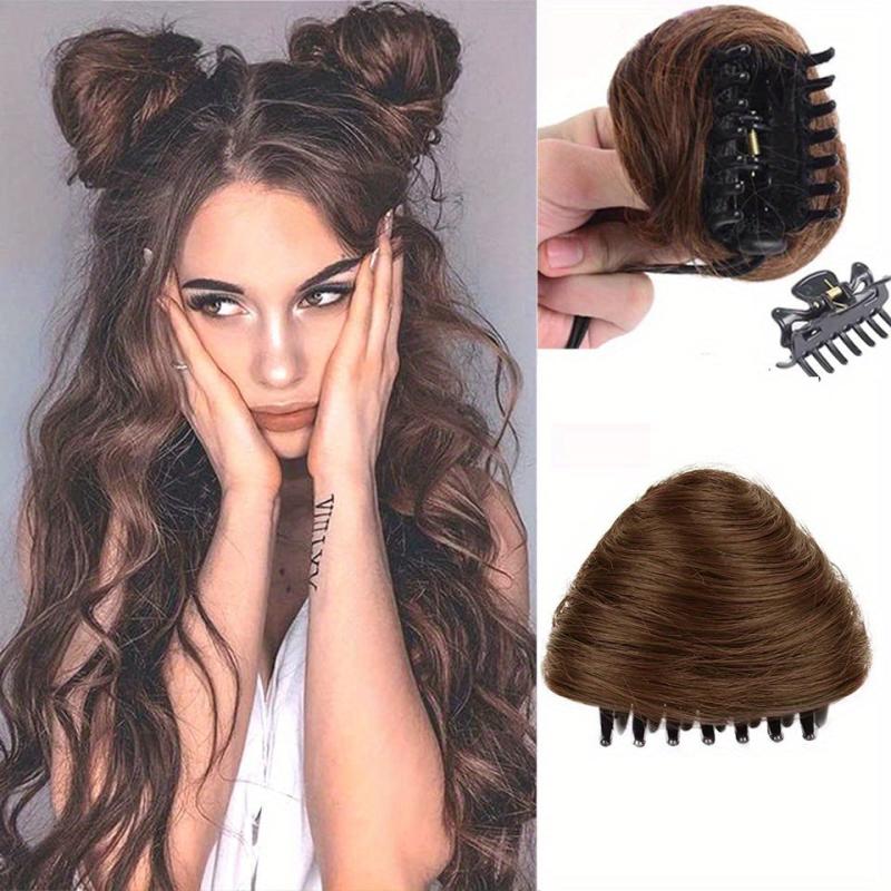 Mini Claw Clip Messy Hair Bun Chignon Hairpiece Hair Accessories for Women Girls