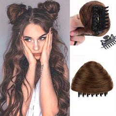 Mini Claw Clip Messy Hair Bun Chignon Hairpiece Hair Accessories for Women Girls