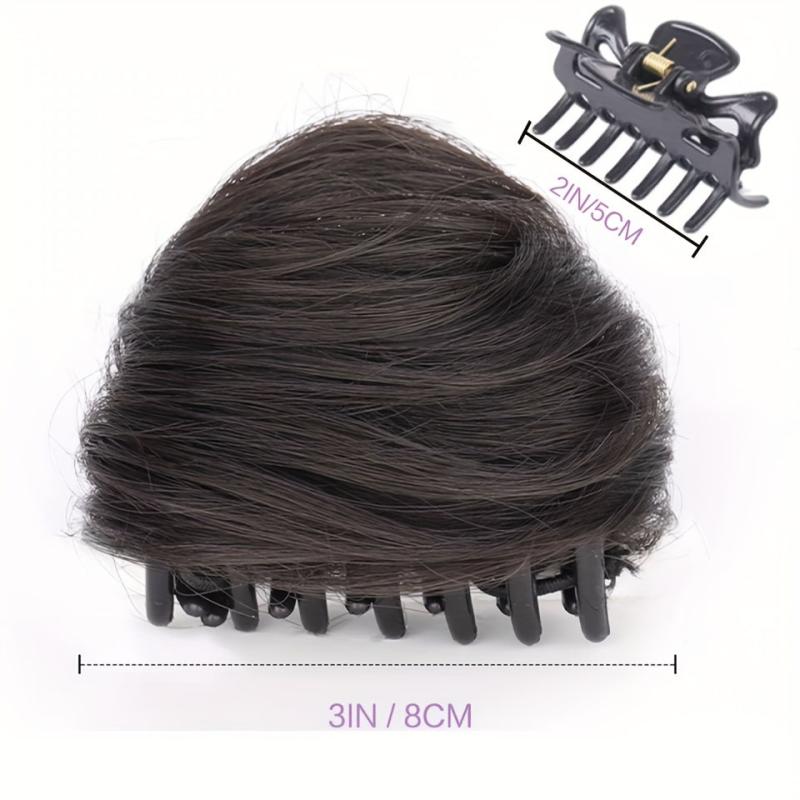Mini Claw Clip Messy Hair Bun Chignon Hairpiece Hair Accessories for Women Girls