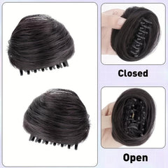 Mini Claw Clip Messy Hair Bun Chignon Hairpiece Hair Accessories for Women Girls