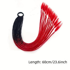 Braided Hair Extensions 60 96cm Ombre Synthetic Twist Braiding Ponytail