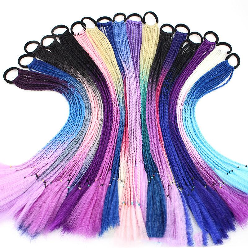 Braided Hair Extensions 60 96cm Ombre Synthetic Twist Braiding Ponytail