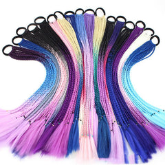 Braided Hair Extensions 60 96cm Ombre Synthetic Twist Braiding Ponytail