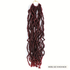 Faux Locs Crochet Hair 45-72 cm Synthetic Soft Locs Curly Wavy Goddess Locs