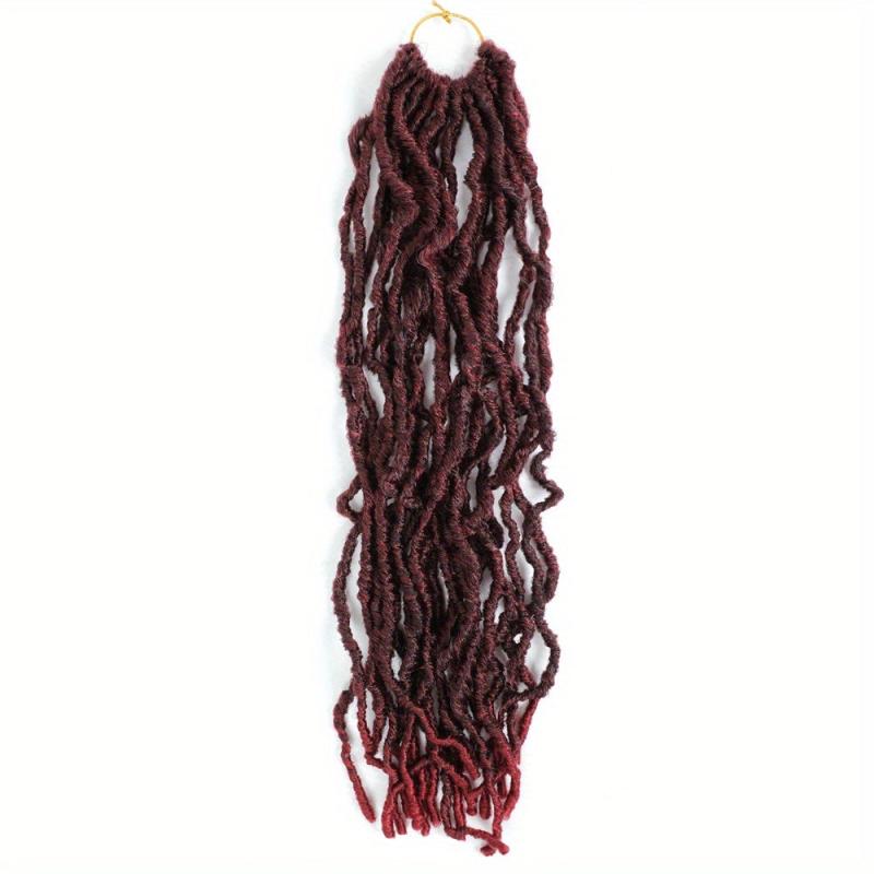 Faux Locs Crochet Hair 45-72 cm Synthetic Soft Locs Curly Wavy Goddess Locs