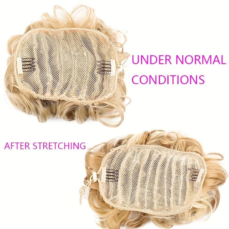 Wavy Donut Chignon Hair Extension Messy Updo for Women and Girls