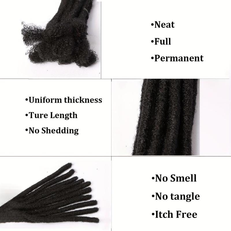 6 Inch Synthetic Loc Extensions 10 Strands Full Synthetic Dreadlock Extensions
