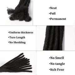6 Inch Synthetic Loc Extensions 10 Strands Full Synthetic Dreadlock Extensions