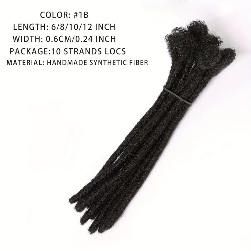 6 Inch Synthetic Loc Extensions 10 Strands Full Synthetic Dreadlock Extensions