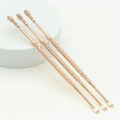 Ear Wax Removal Tool with Stainless Steel Spring Ear Picks & Tweezers