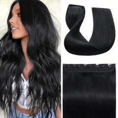 5 Clips Straight Hair Extensions, 60cm Synthetic Fiber Hair Pieces