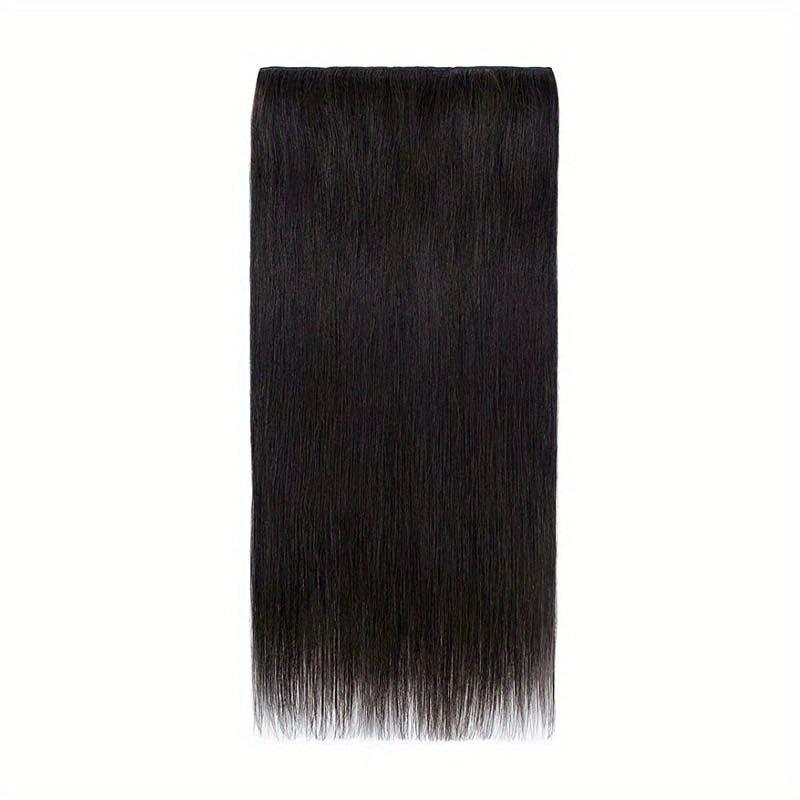 5 Clips Straight Hair Extensions, 60cm Synthetic Fiber Hair Pieces