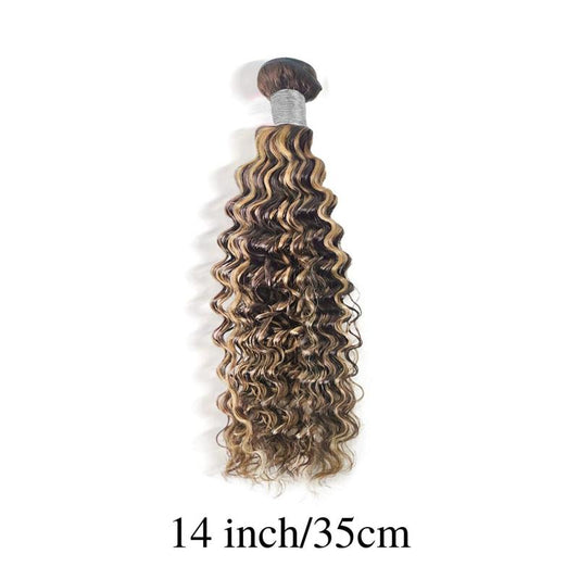 4 27 Ombre Highlight Brown Brazilian Virgin Human Hair 3 Bundles