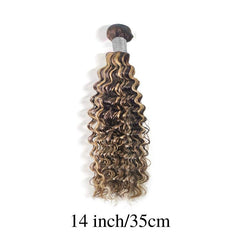 4 27 Ombre Highlight Brown Brazilian Virgin Human Hair 3 Bundles