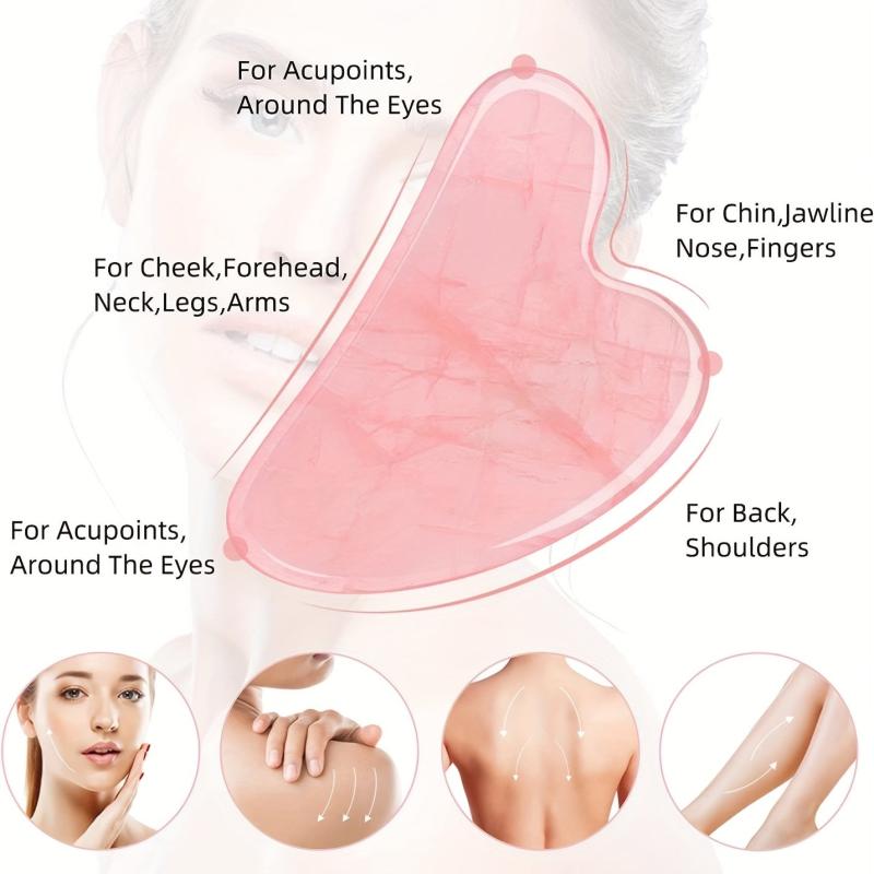 Gua Sha Massage Tool Natural Resin Wax Scrapers For Face Neck Back & Body